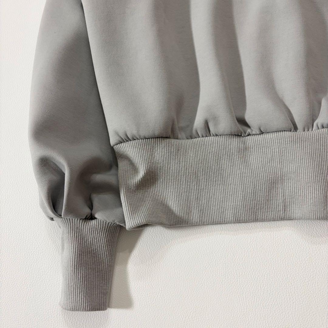 新品未使用 ビアズリー 2025 洗える パール釦ダンボールカーディガン グレー