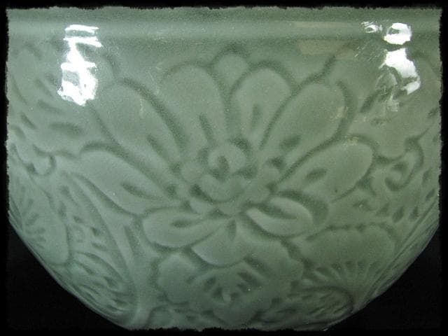 時代 青磁 目跡 水屋瓶 水屋壺 水甕 水瓶 茶道具 水屋道具 f307