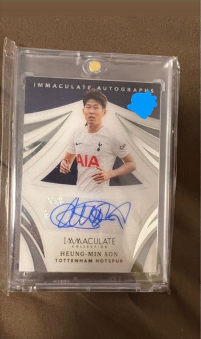 トッテナム　ソンフンミン　直筆サインカード