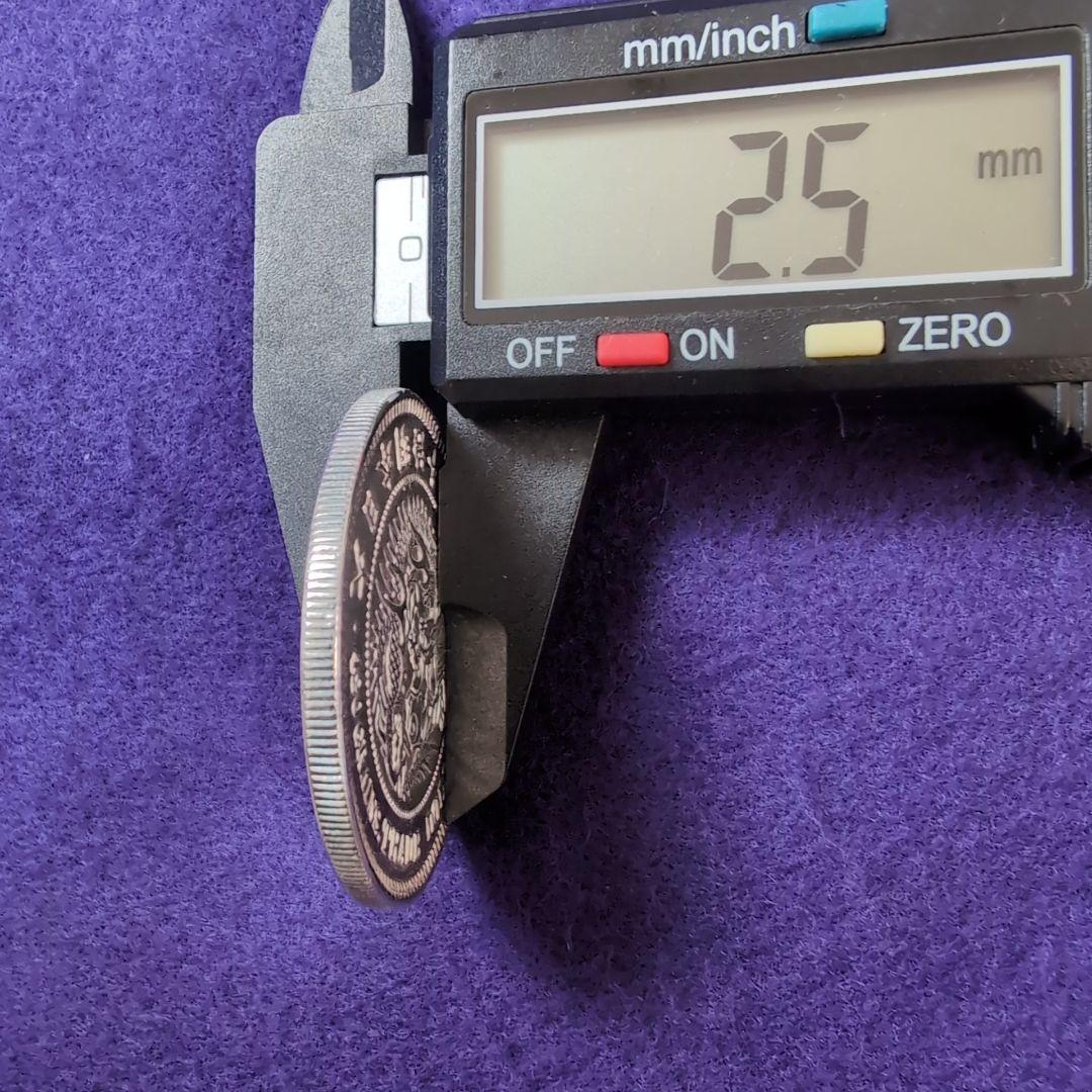 美品 貿易銀 明治十年 シークレットマークあり 、50銭銀貨ケース付き2品セット