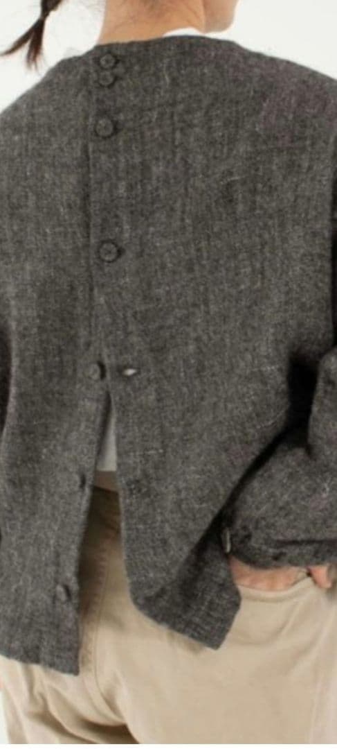 nestrobe✨シェットランドウールリネン プルオーバー シャツ