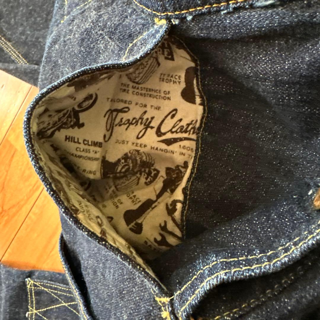 TROPHY CLOTHING ダブルニーオーバーオール1605