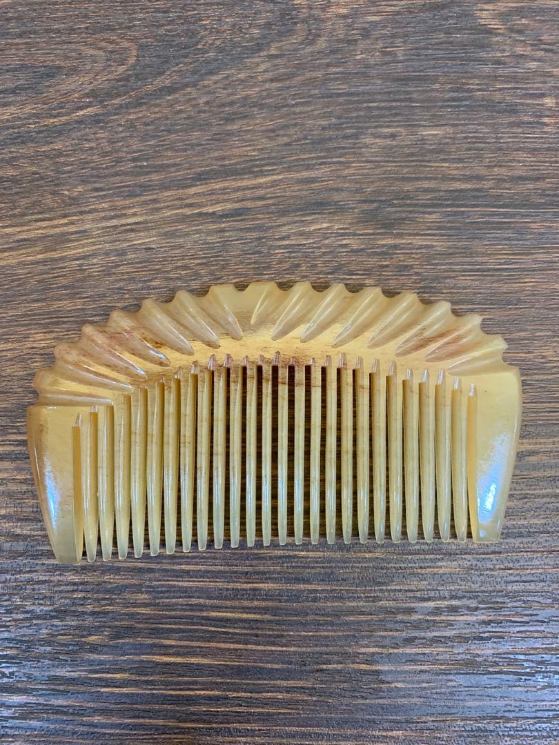 シープホーンコーム　ポケットタイプ　天然角　羊角