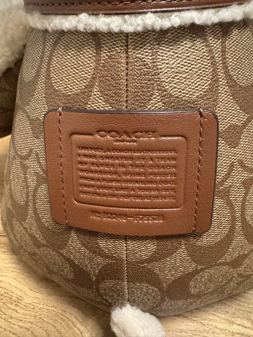 【未使用】希少品 COACH クマ レザー ぬいぐるみ 置物