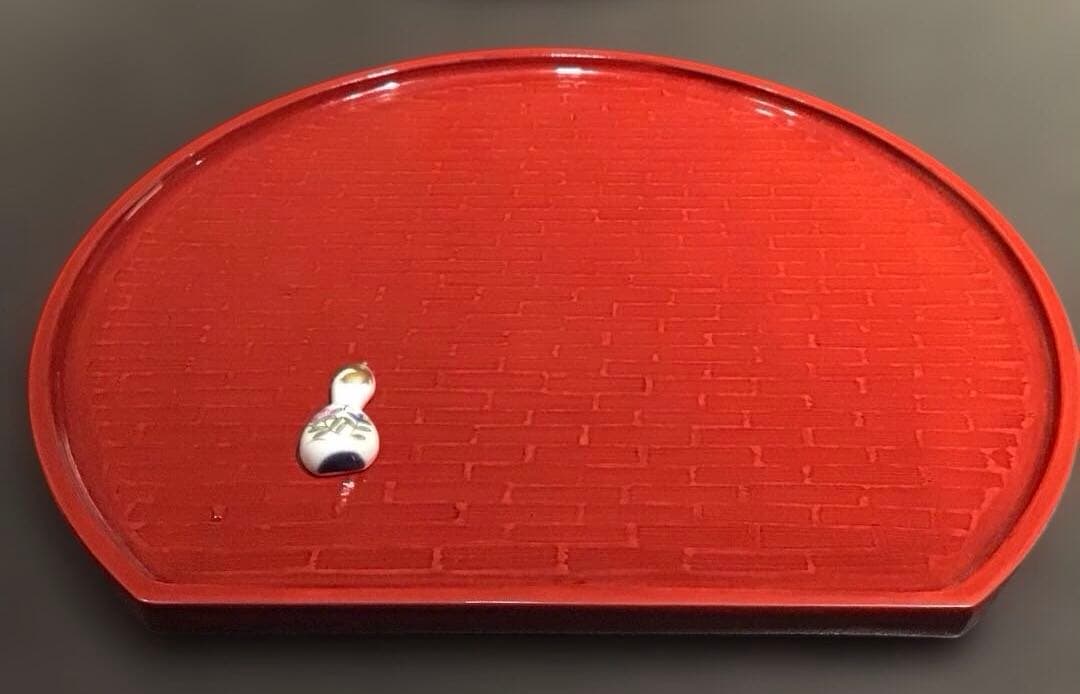 半月膳　天然木4枚セット