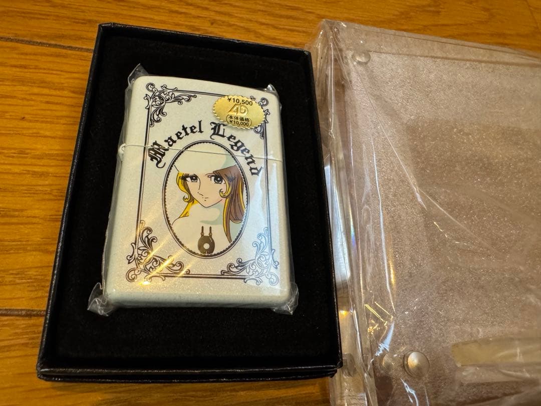 未使用貴重●銀河鉄道999 メーテル 白 ZIPPO ジッポ 台付き 松本零士