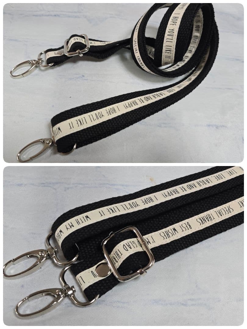 大きめ デニムリメイクバッグ ファスナー ＆ カジュアルサコッシュ 2点