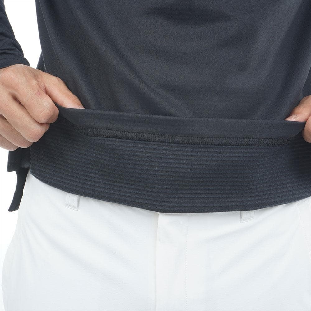 アドミラル ゴルフ フラッグシャツ〔速ポカ〕【L寸】ブラック　adma590