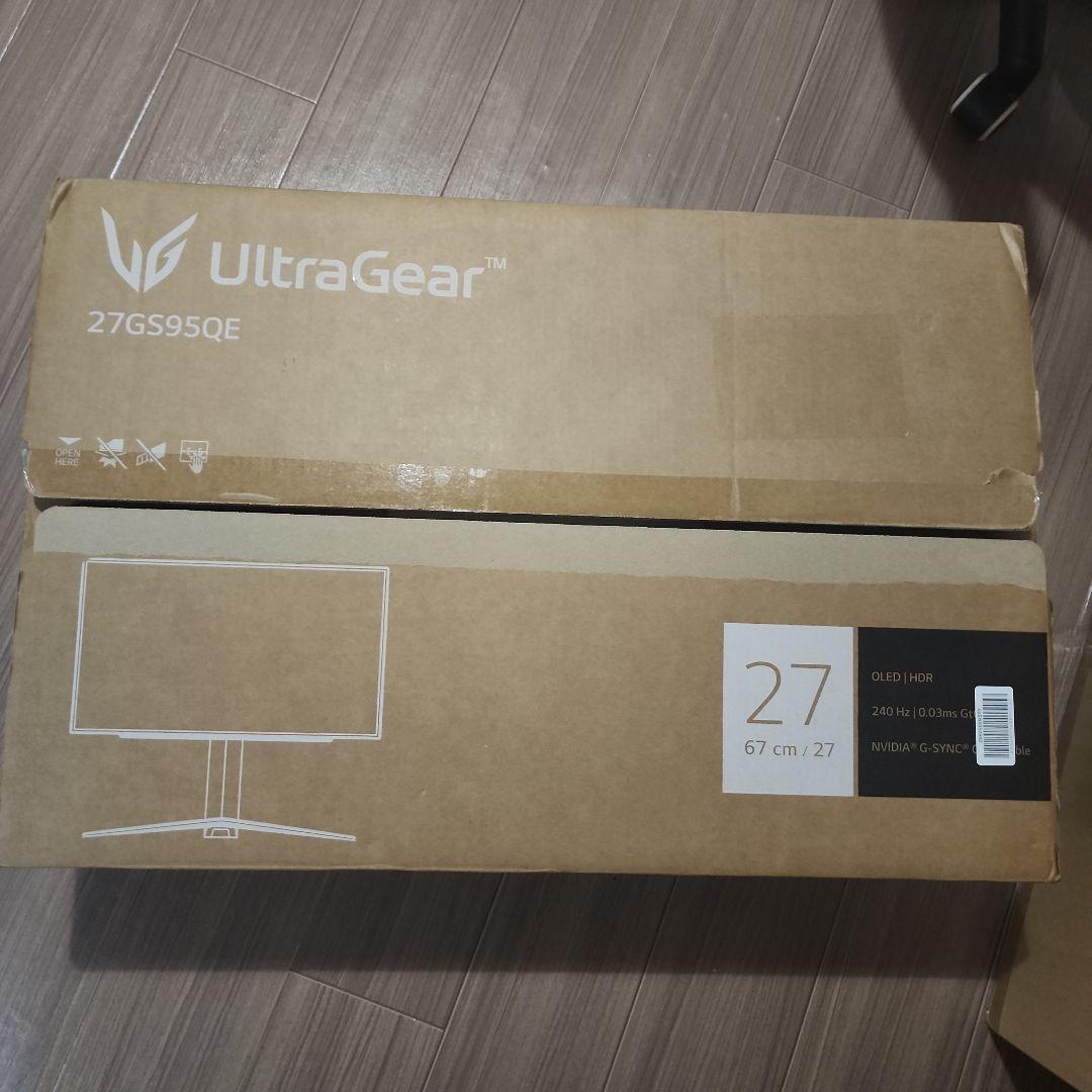 UltraGear27GS95QE-B 27インチ 第3世代OLED 1440p
