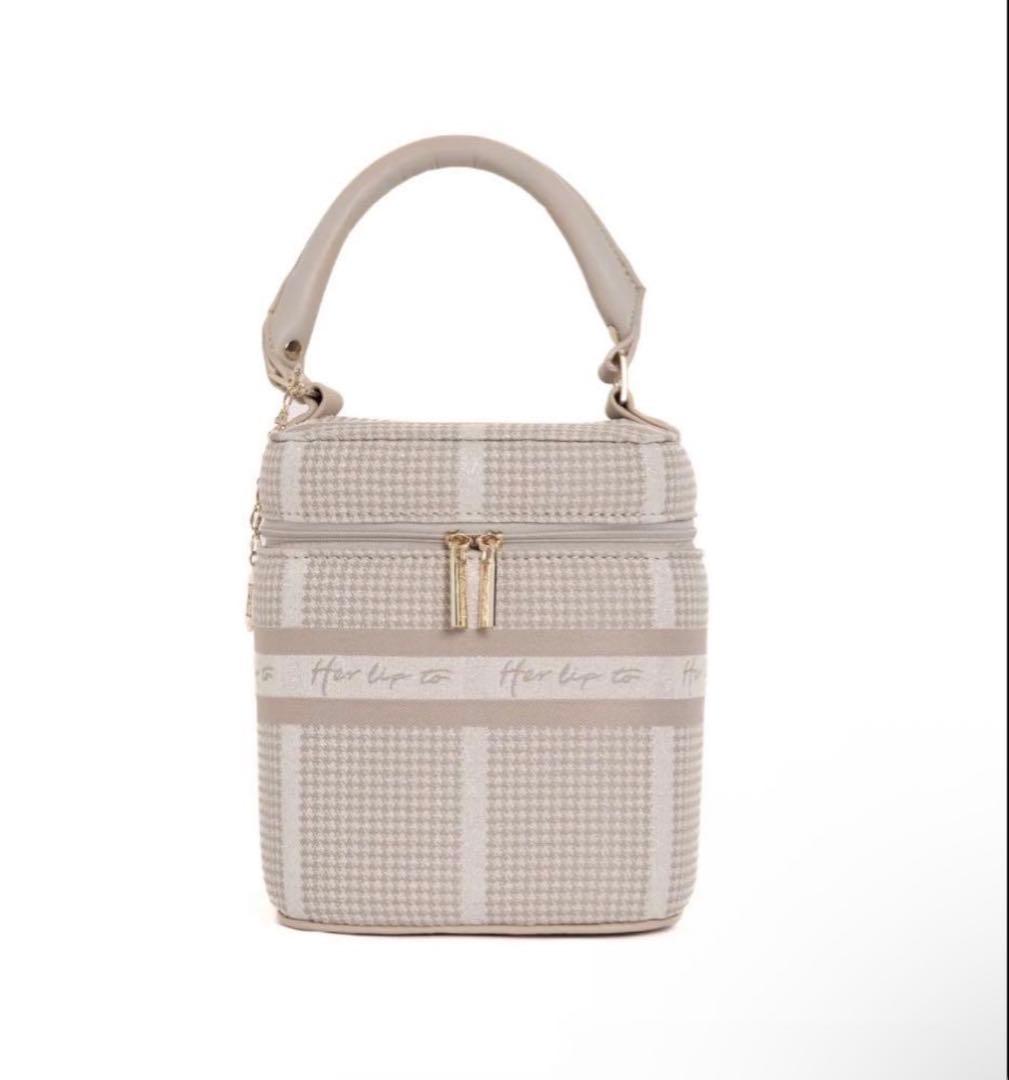 her lip to バニティバッグ Jacquard Vanity Bag