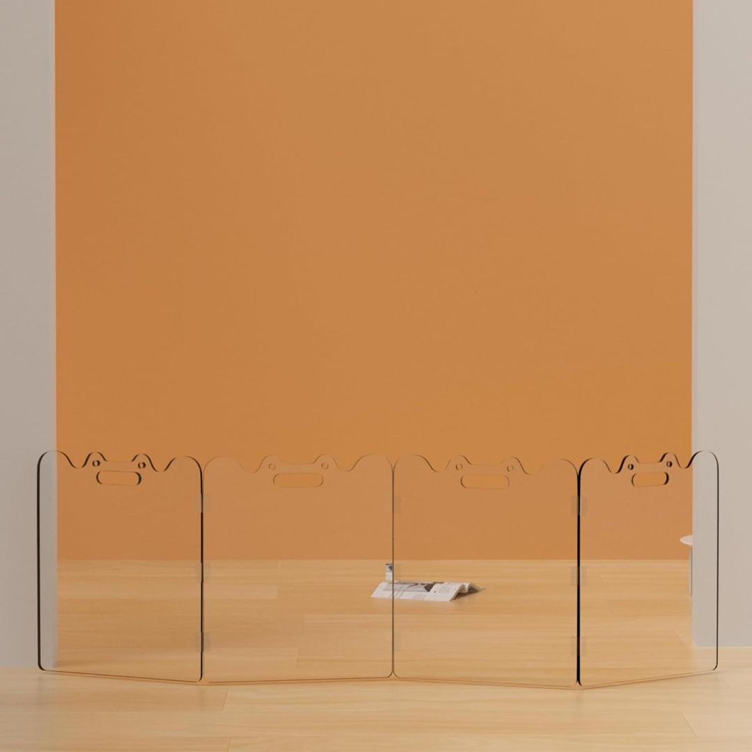 Qonimm ペットフェンス アクリル板 折りたたみ 200cm 未開封