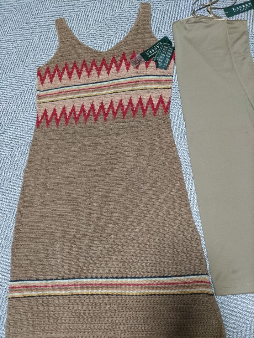 RALFH LAUREN ラルフローレン　ハンドメイドニットワンピース　 M
