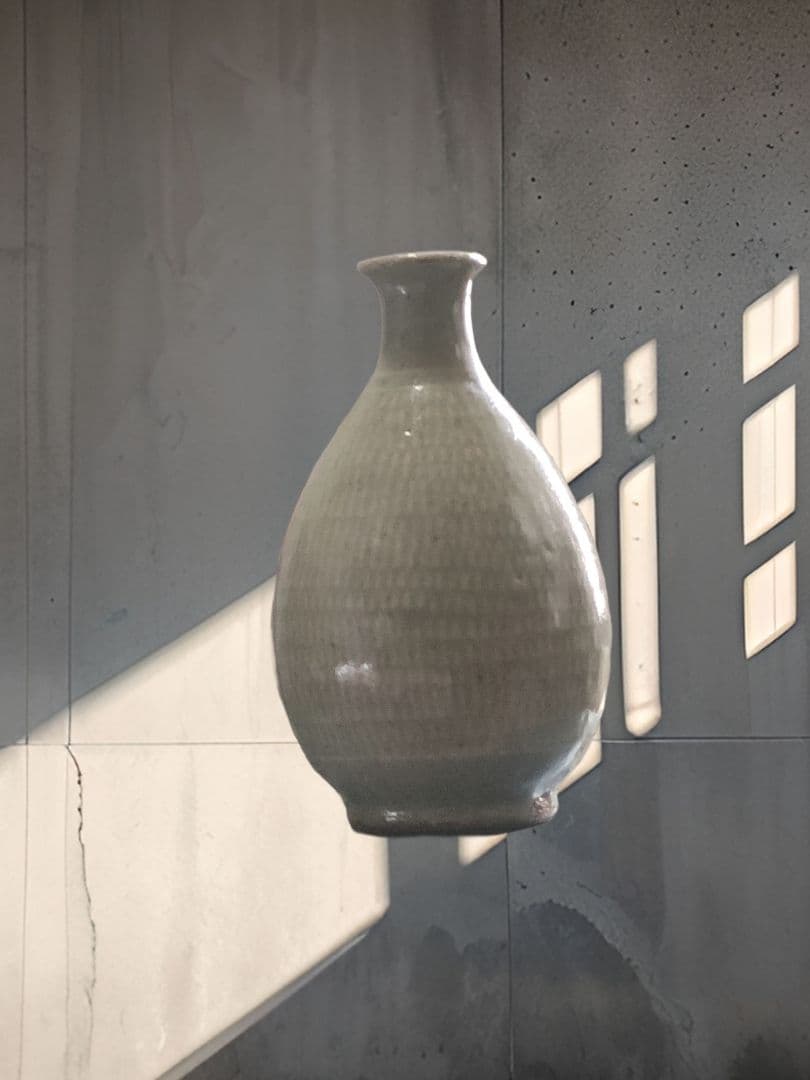 高麗青磁　李朝　象嵌　時代物　徳利　花入　骨董アンティーク