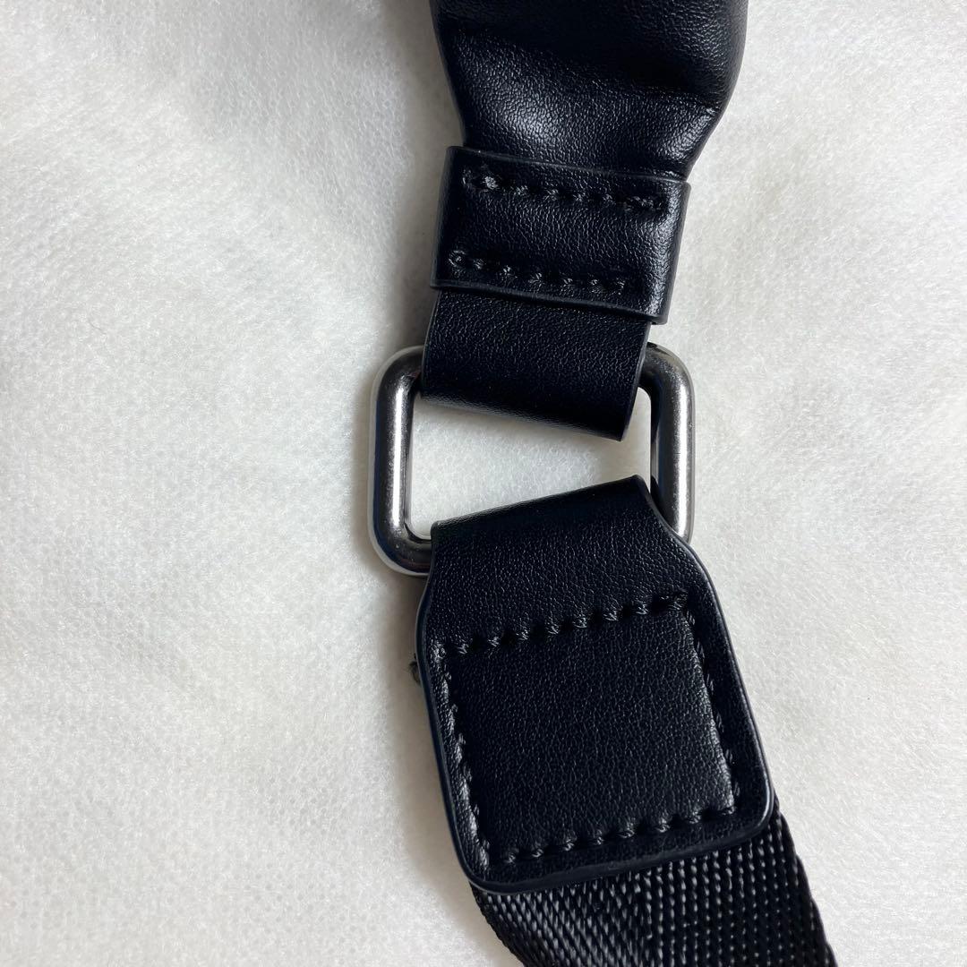 COACH＊ウエストバッグ シグネチャー チャコールレザー