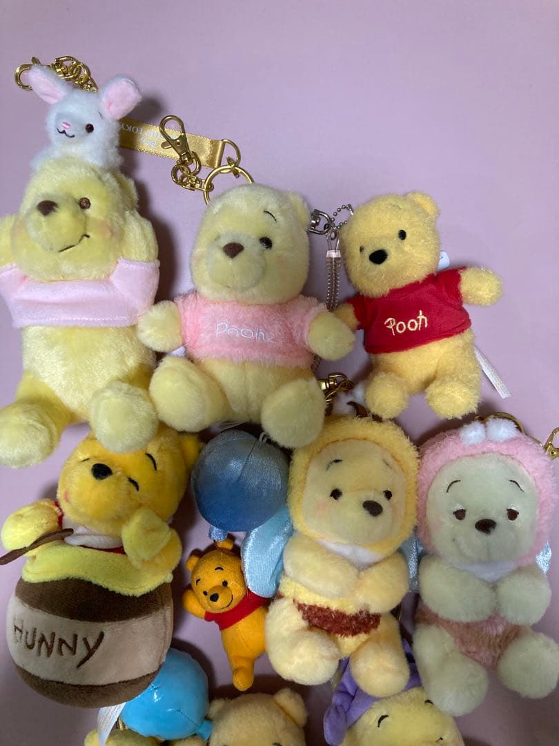 プーさん ぬいぐるみキーホルダー10体セット