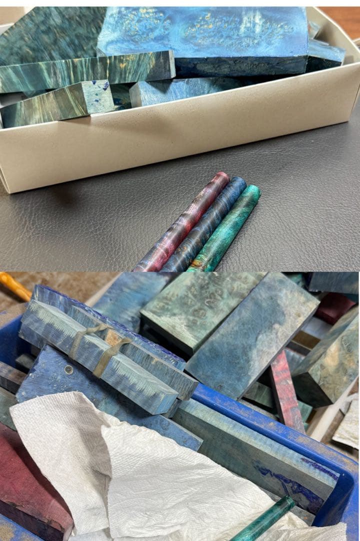 188楓瘤スタビ　木製シャーペン　最強低重心溝付き　ステンレス