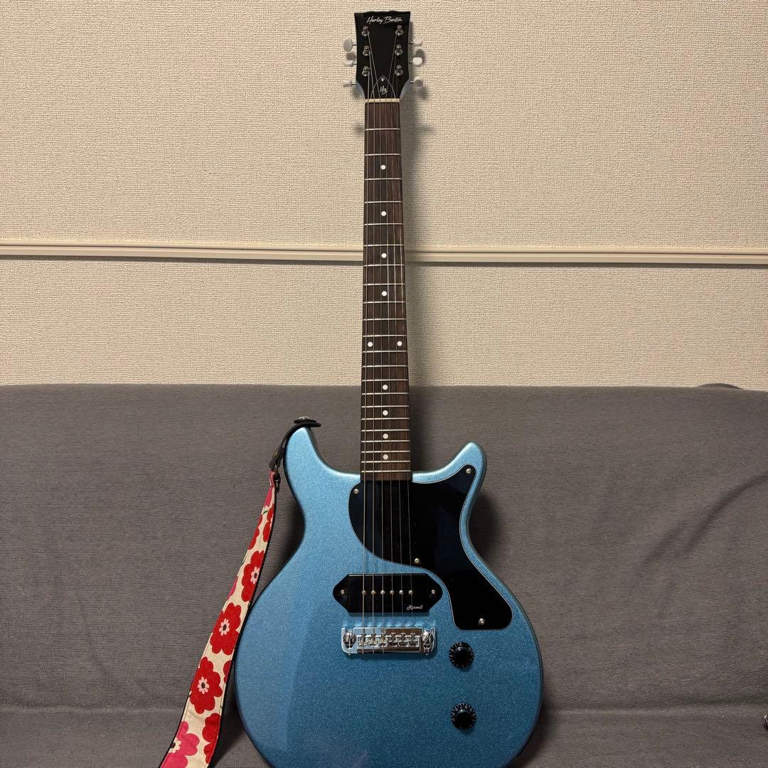 ギター Harley Benton DC-Junior Pelham Blue