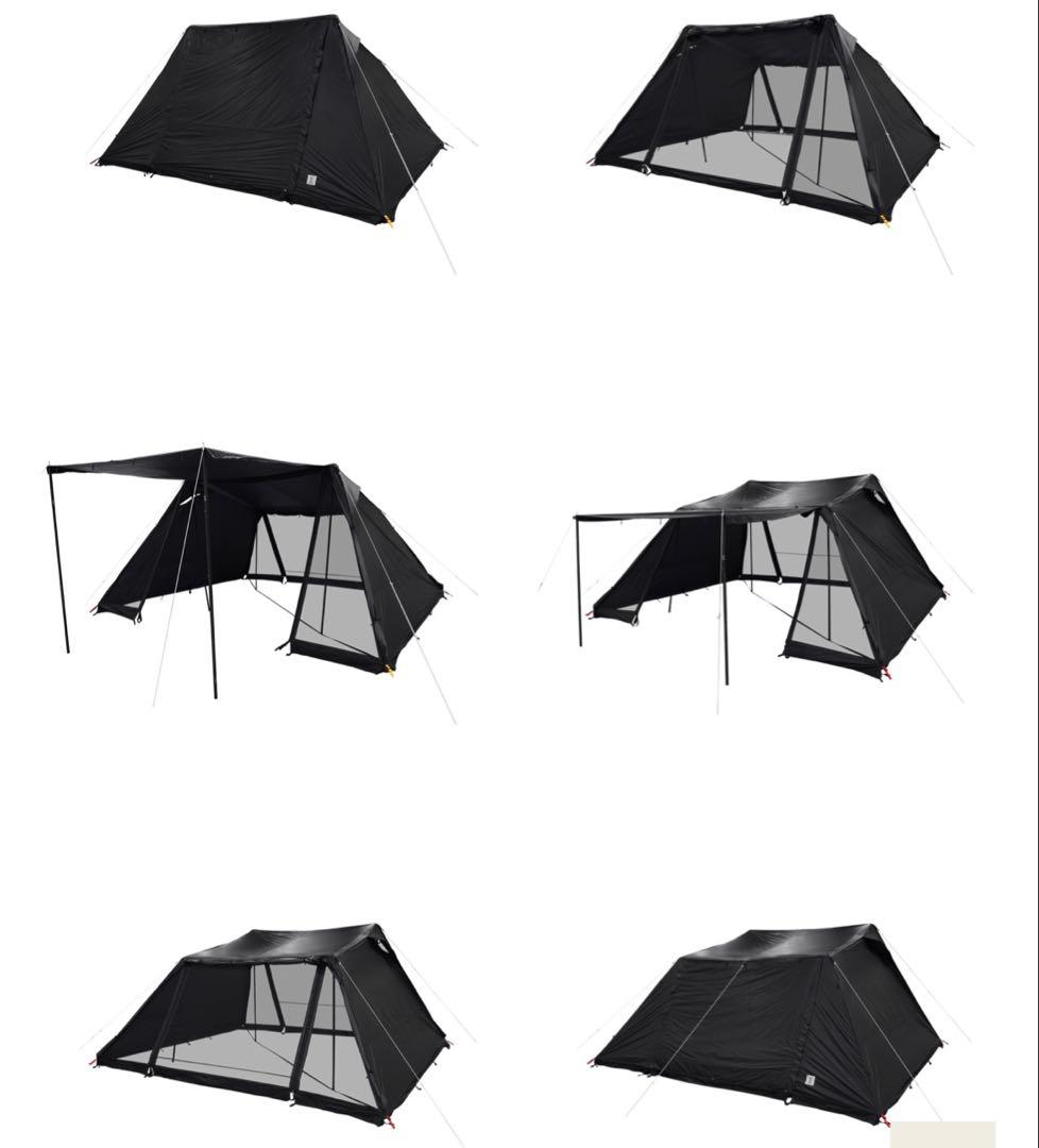 DOD ヨンヨンベース ブラック 使用2回 ペグなし ワンルーム大型シェルター