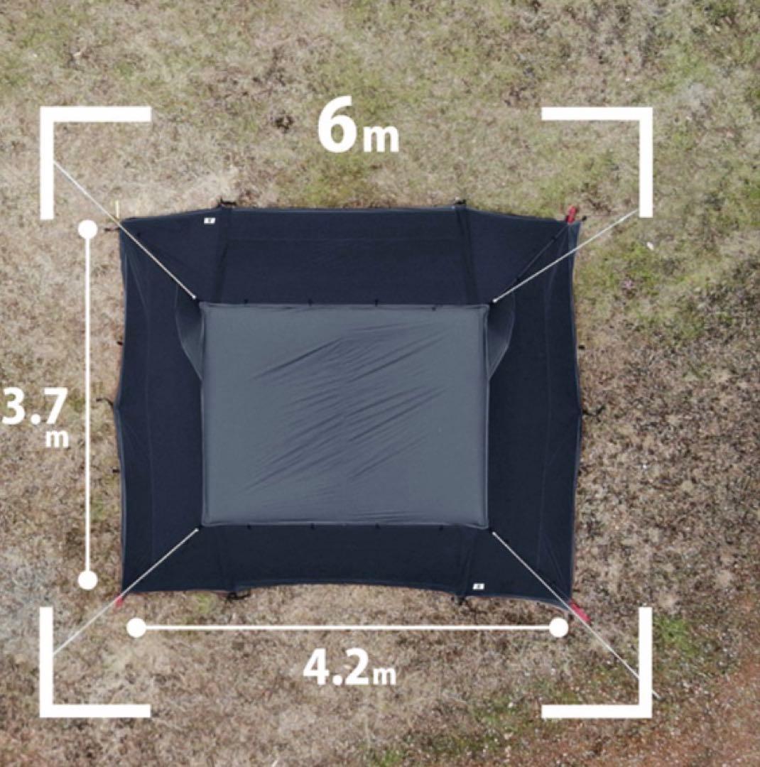 DOD ヨンヨンベース ブラック 使用2回 ペグなし ワンルーム大型シェルター