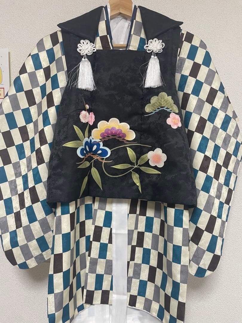 七五三 3歳 男の子 被布 着物フルセット 90㎝〜100㎝