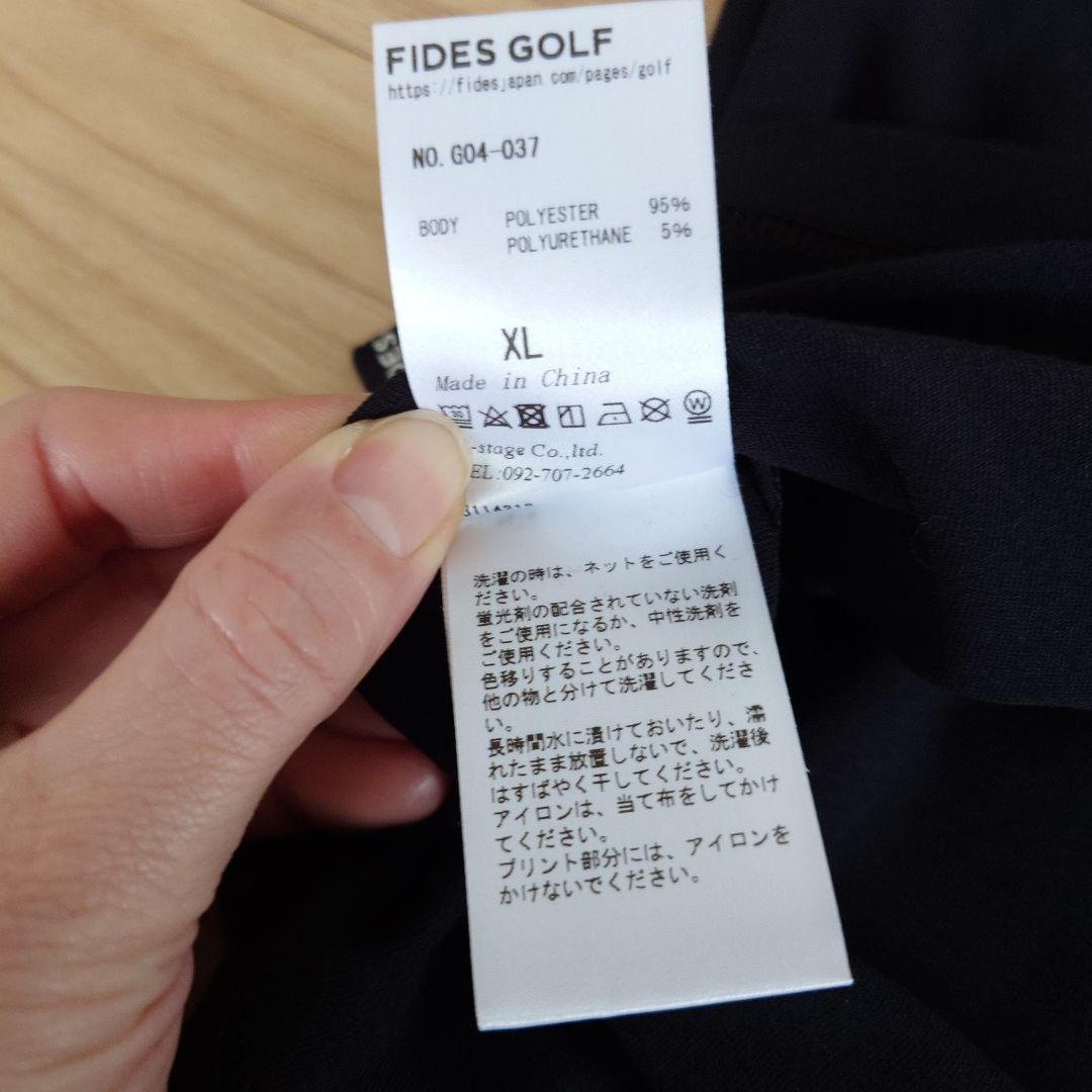 Fides Golf 長袖ハイネックシャツ XL 黒