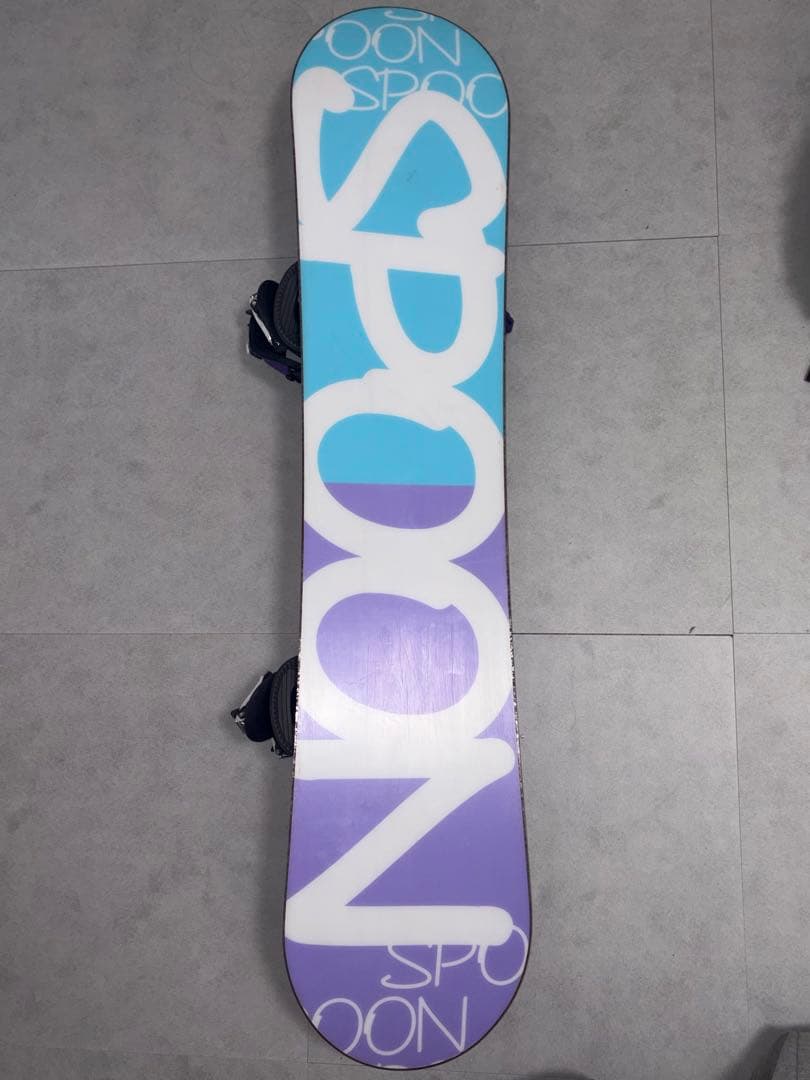 【2点セット】Spoon スノーボード 120cmとバインディングセット