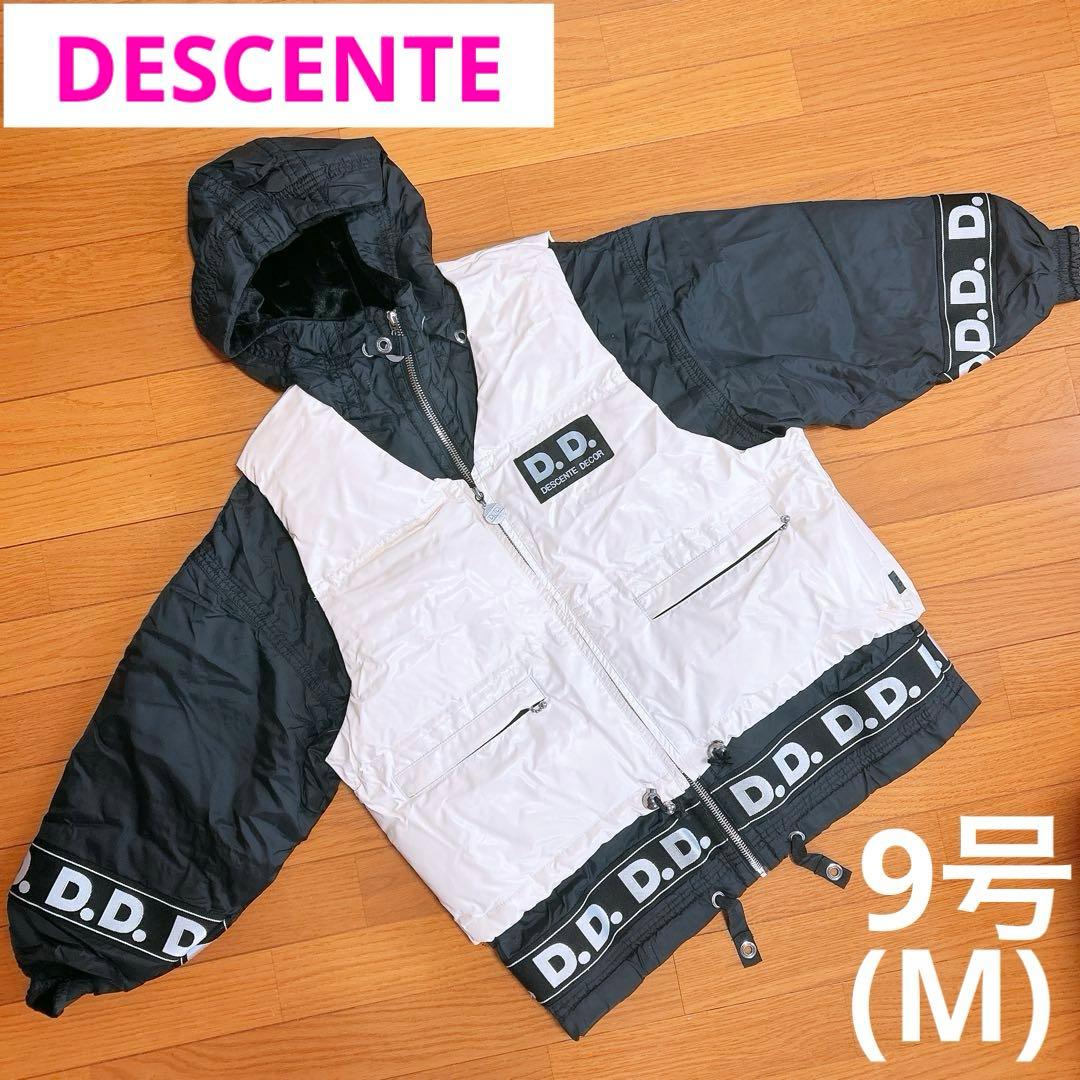 デサント　スキーウェア　黒×白　ブラック×ホワイト　レディース　スノーボード