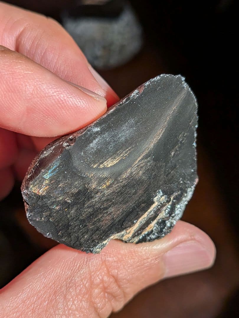 原石　十勝石玲瓏　ゴールデンレインボーオブシディアン