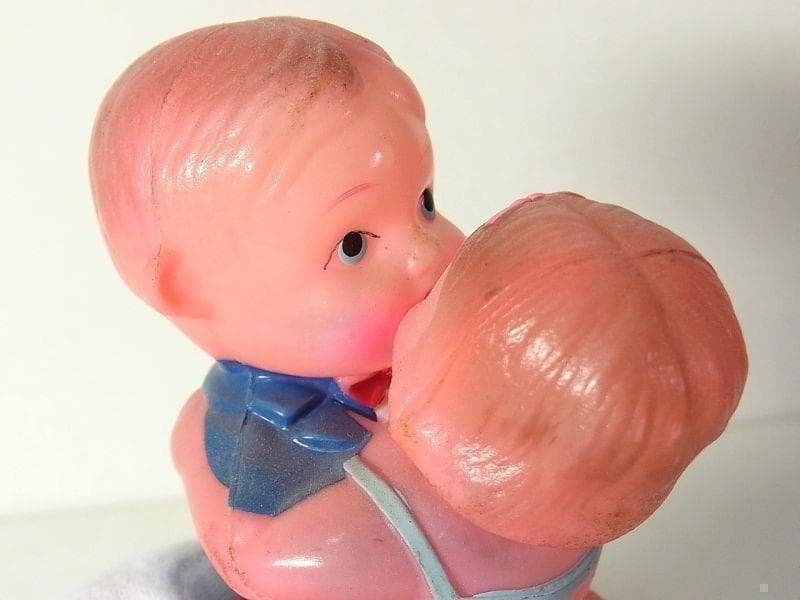 ダンシング カップル セルロイド おもちゃ 占領下日本製 ゼンマイ 戦後の昭和