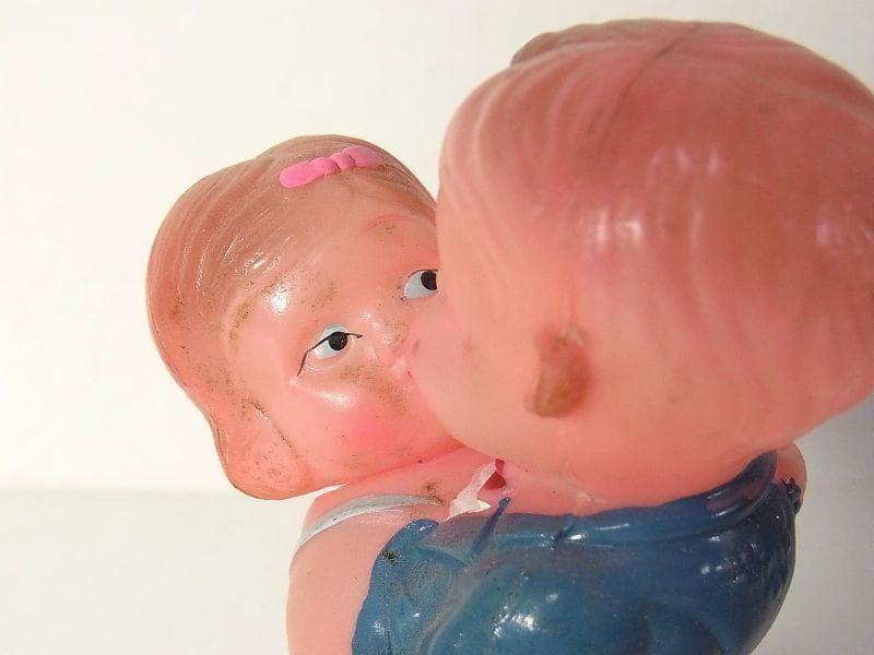 ダンシング カップル セルロイド おもちゃ 占領下日本製 ゼンマイ 戦後の昭和