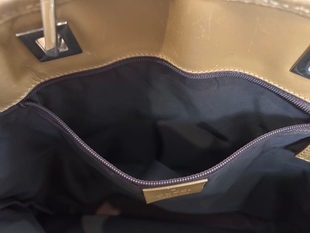 GUCCI GGパターン ハンドバッグ ベージュ