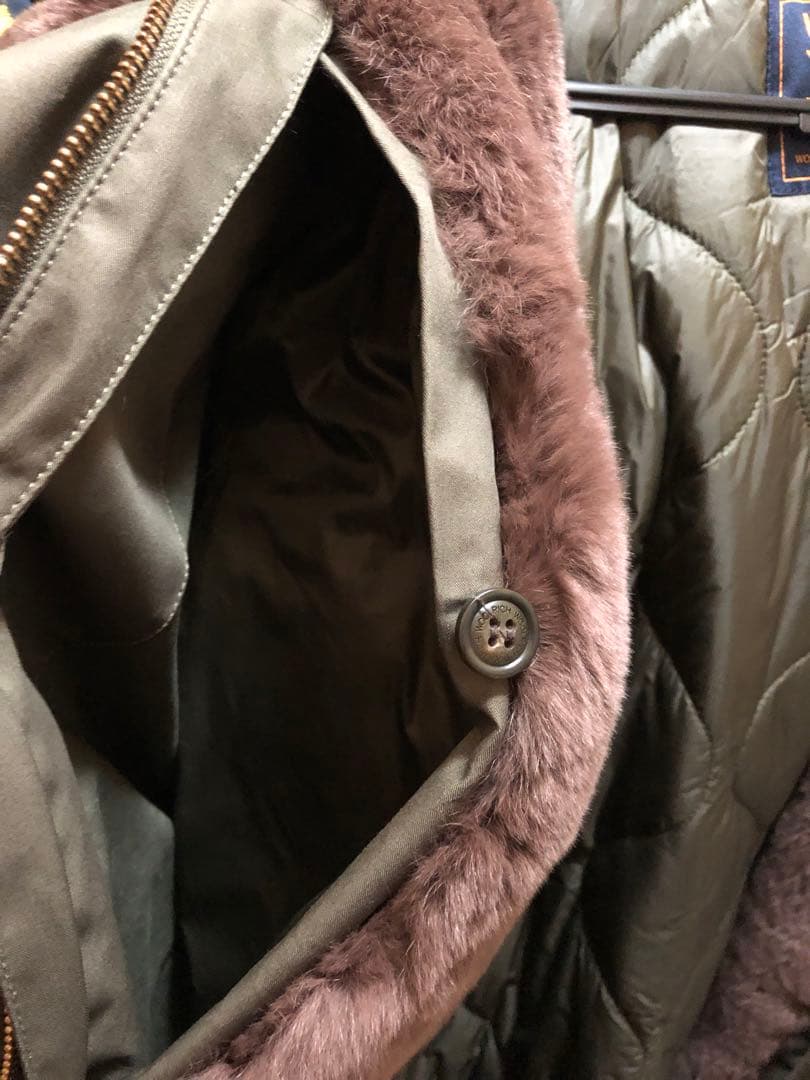 WOOLRICH ファー付きモッズコート Sサイズ