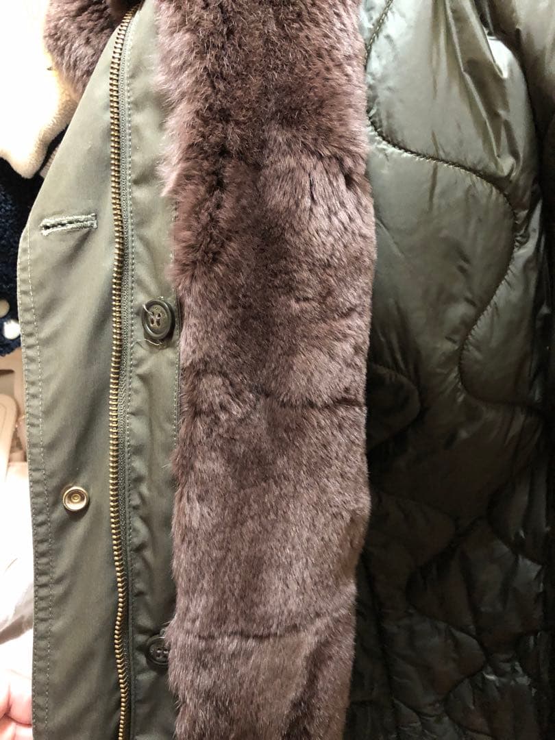 WOOLRICH ファー付きモッズコート Sサイズ