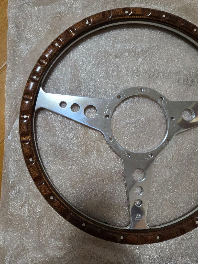 ばやさま専用　モトリタウッドステアリング　フラット　14インチ　超美品