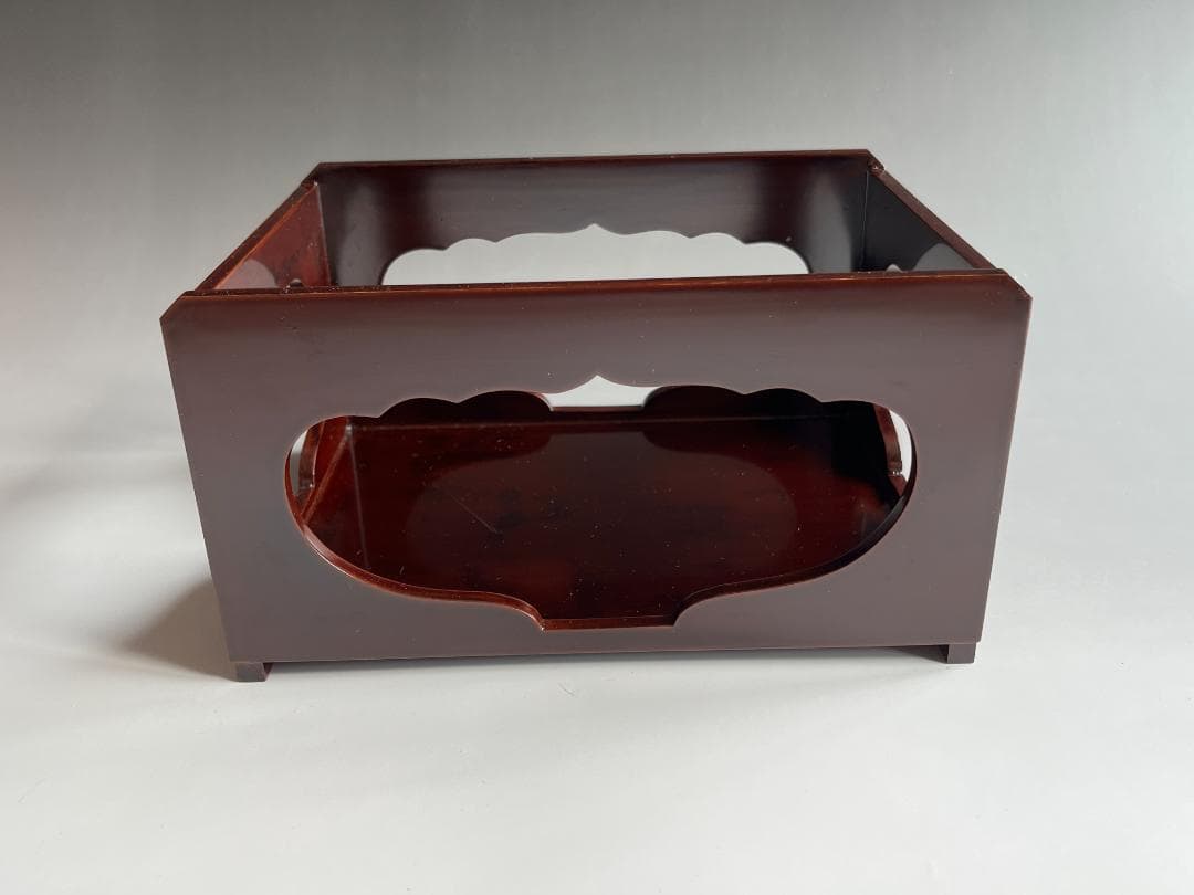 川瀬表完　香狭間透し溜　莨盆　茶道具