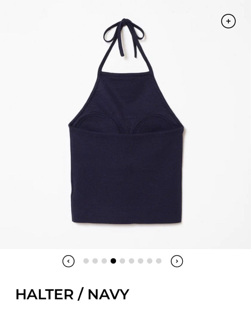 トップス THE SHISHIKUI HALTER/NAVY
