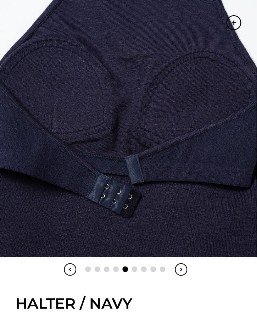 トップス THE SHISHIKUI HALTER/NAVY