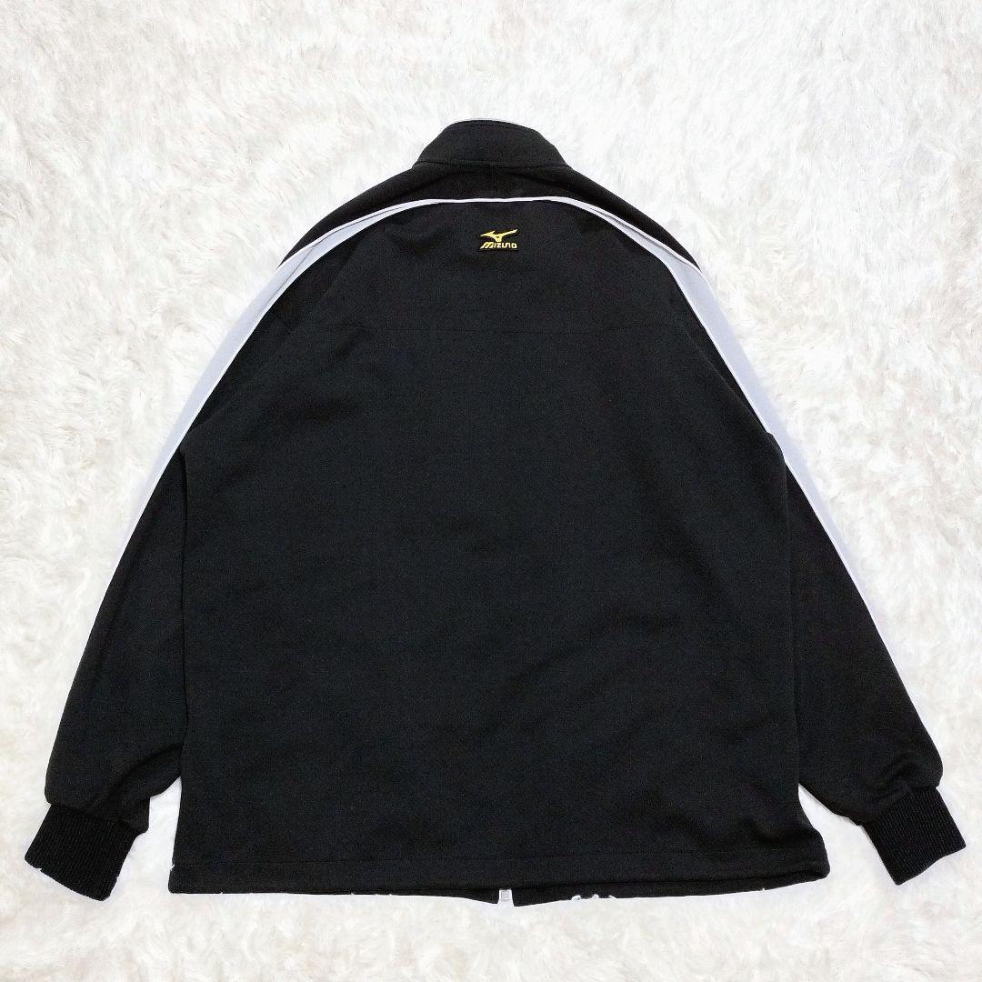 ミズノプロ 刺繍ロゴ セットアップ ジャージ XL 黒 MIZUNO PRO