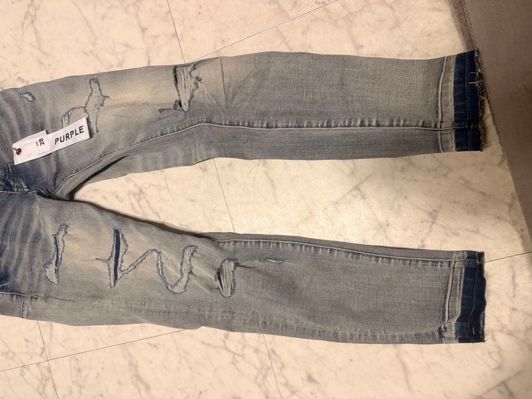 PURPLEBRANDダメージジーンズ