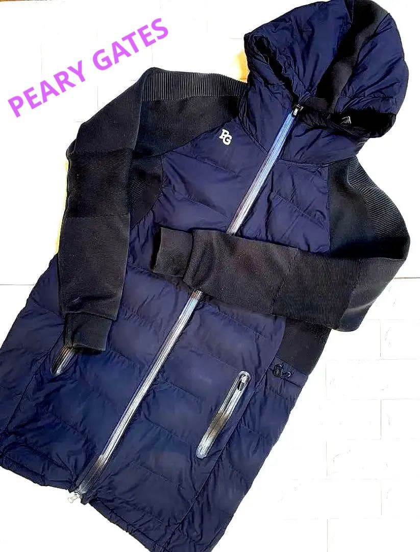 パーリーゲイツ　フード付ダウンコート　 レディース　Sサイズ