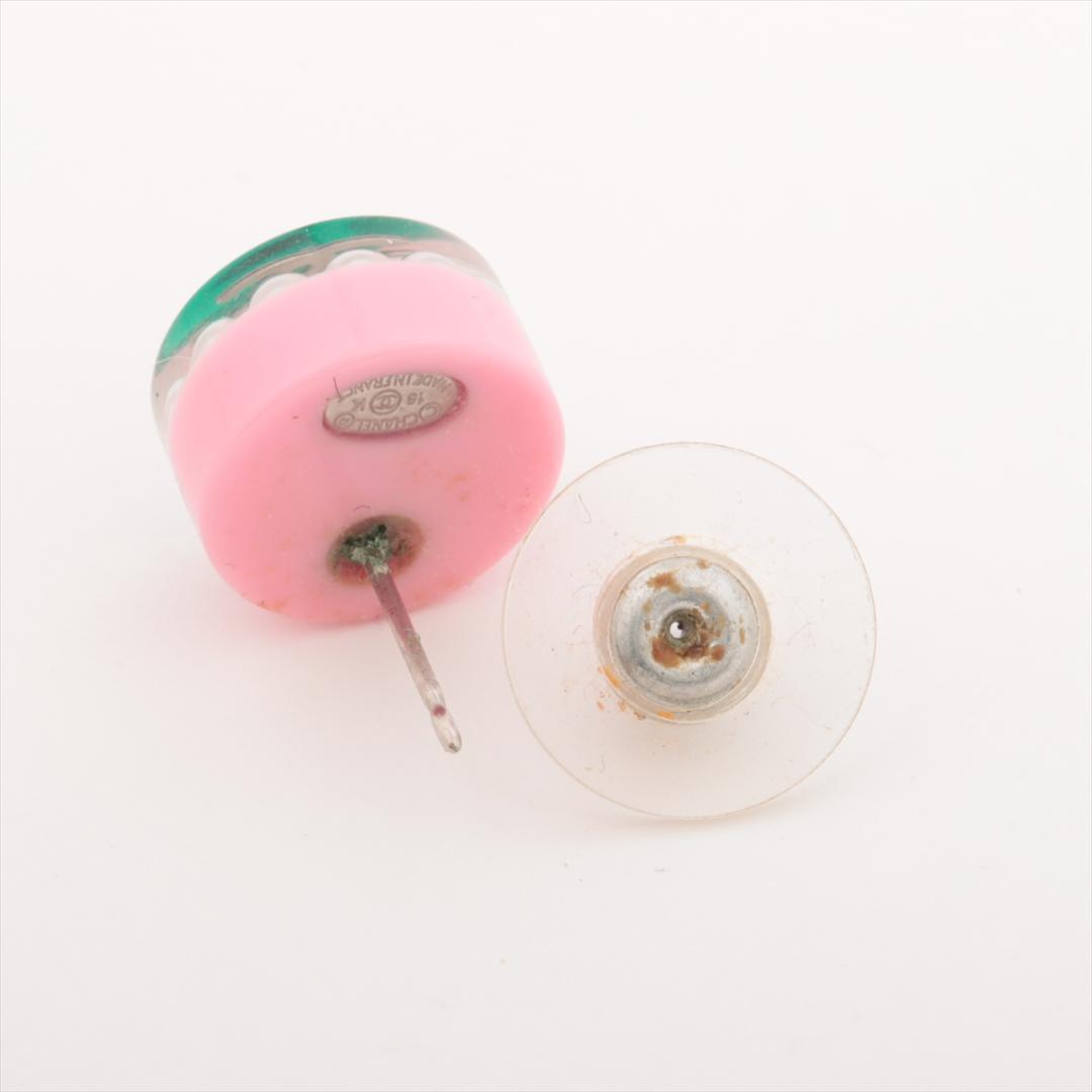 シャネル ピアス 【CHANEL】 クリアー ココマーク 16K ピンク