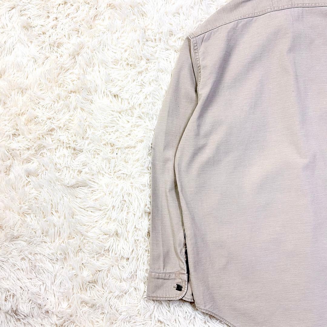 マディソンブルー　コットン　ハンプトンシャツ　ロゴ刺繍　ロゴボタン