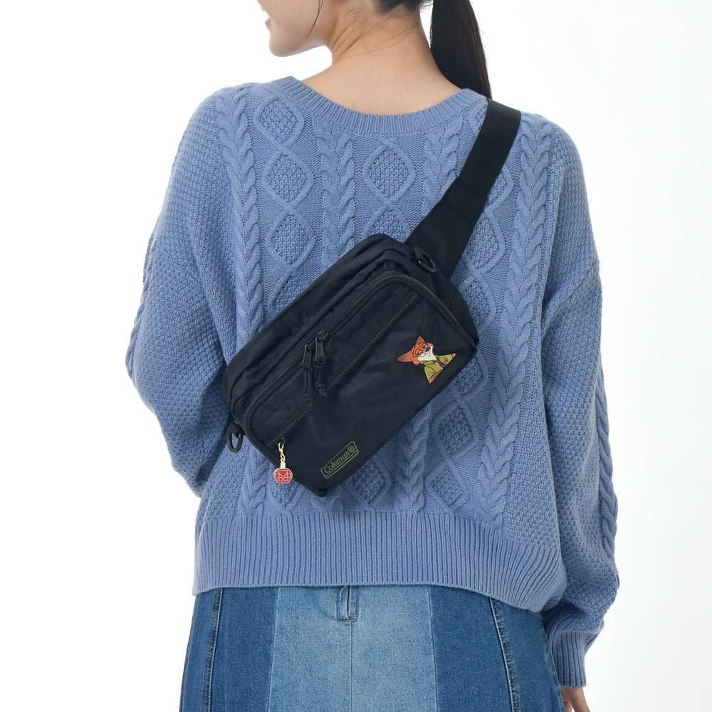Coleman　ボディバッグ　ショルダーバッグ　ズートピア　ニック　刺繍