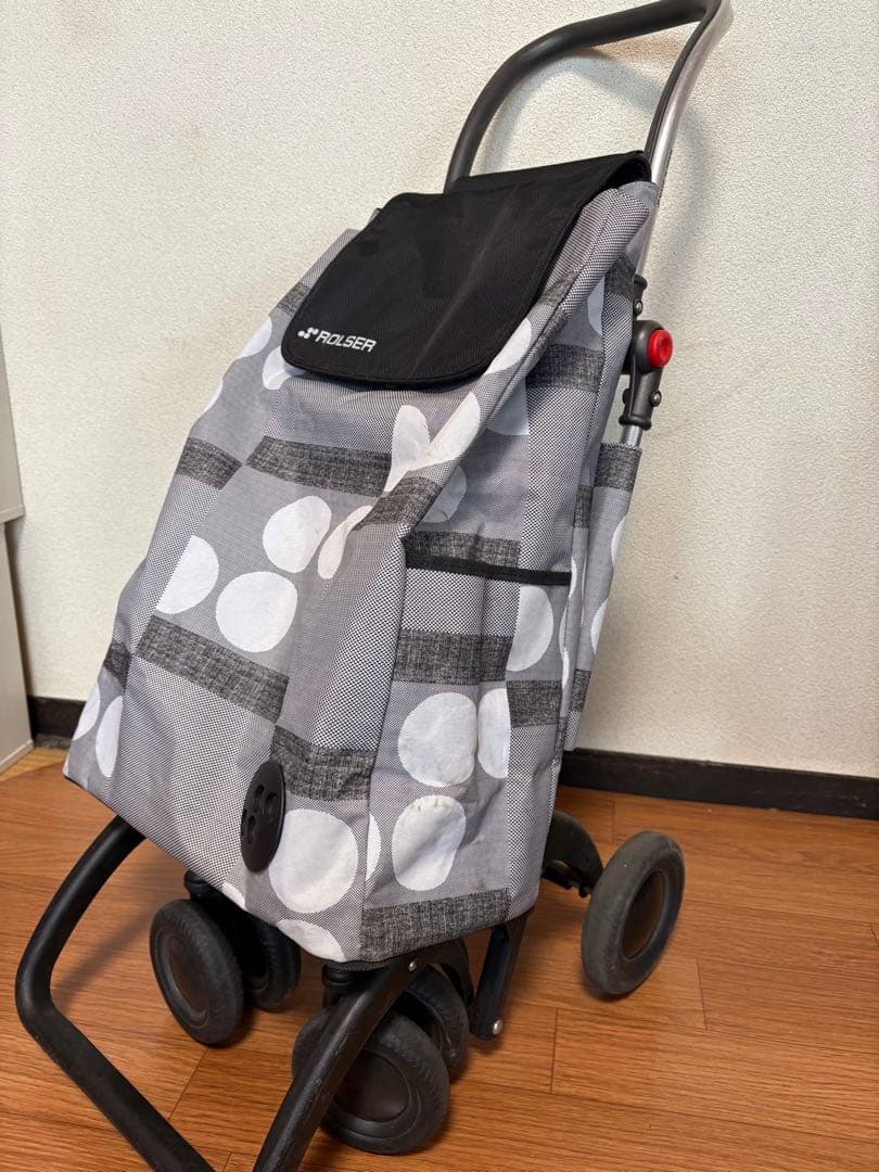 ROLSER 折りたたみキャリーカート ドット柄