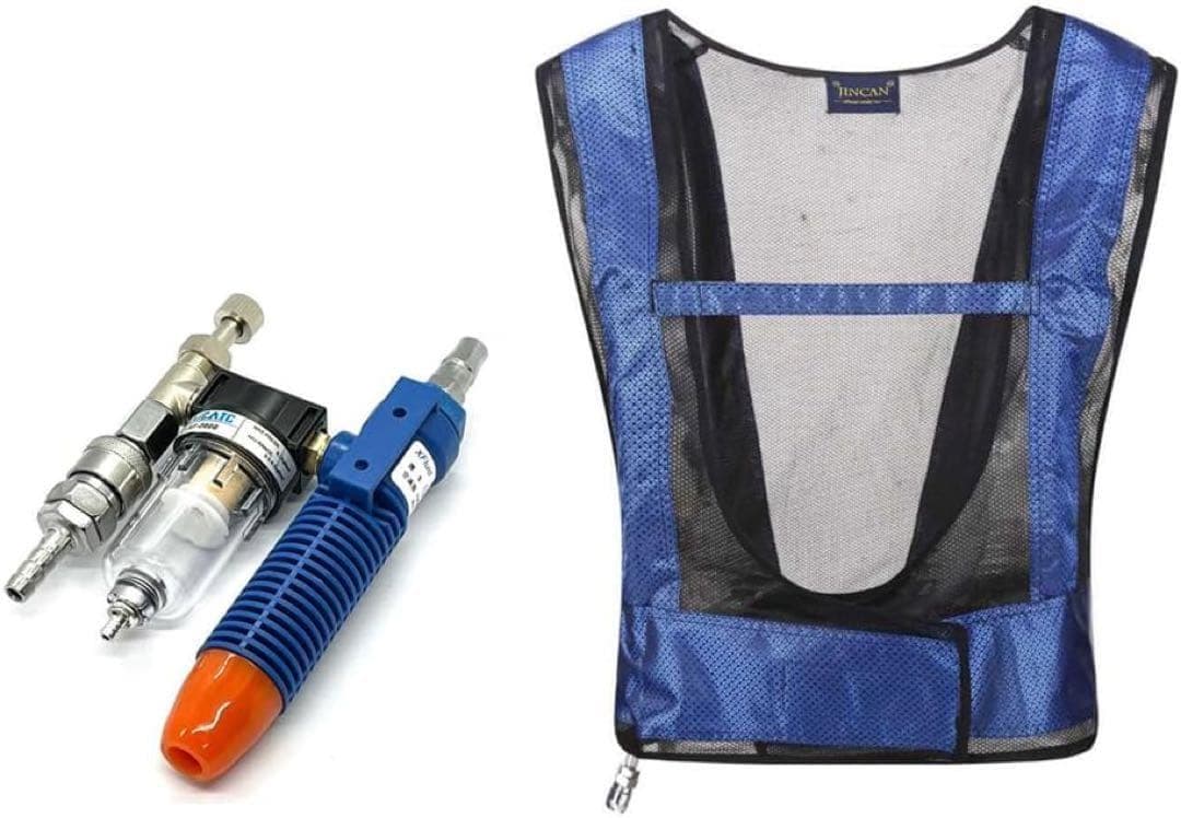 個人用冷却器 クールベスト用 エアー装置 コンプレッサー接続型 熱中症対策に最適