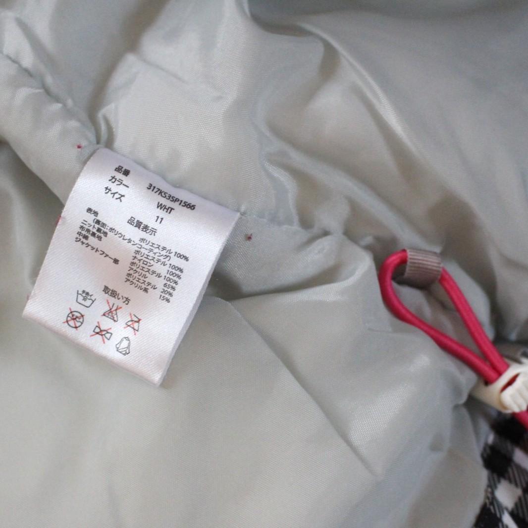 美品★KASTLEホワイト×ブラックギンガムチェックスキーウェア レディースL