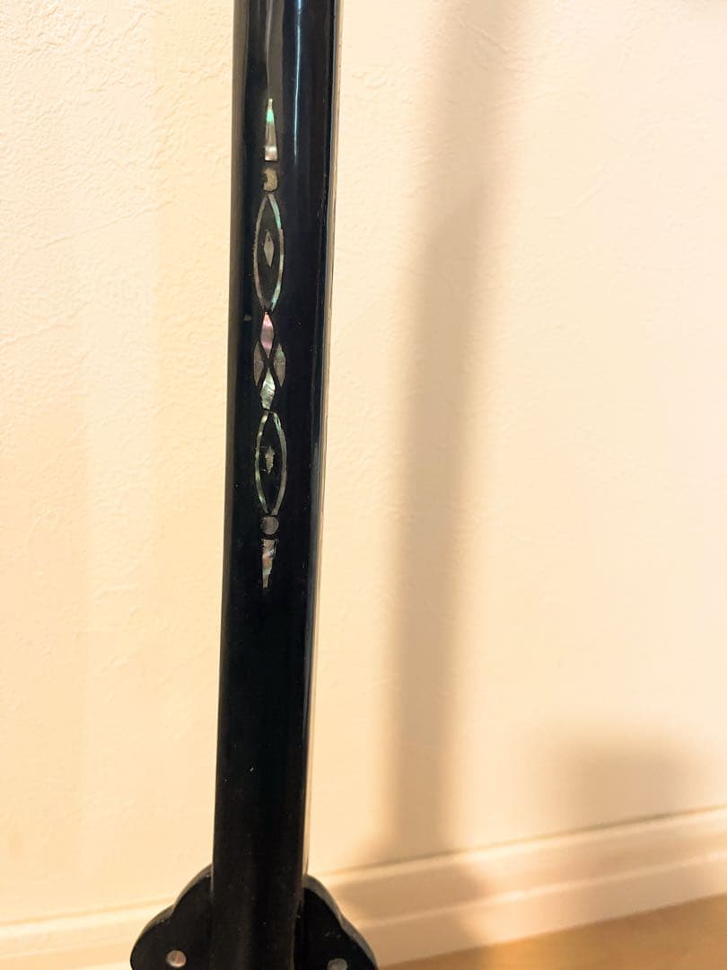 【希少】刀掛け 太刀掛け　螺鈿　一本掛け　模造刀　武具