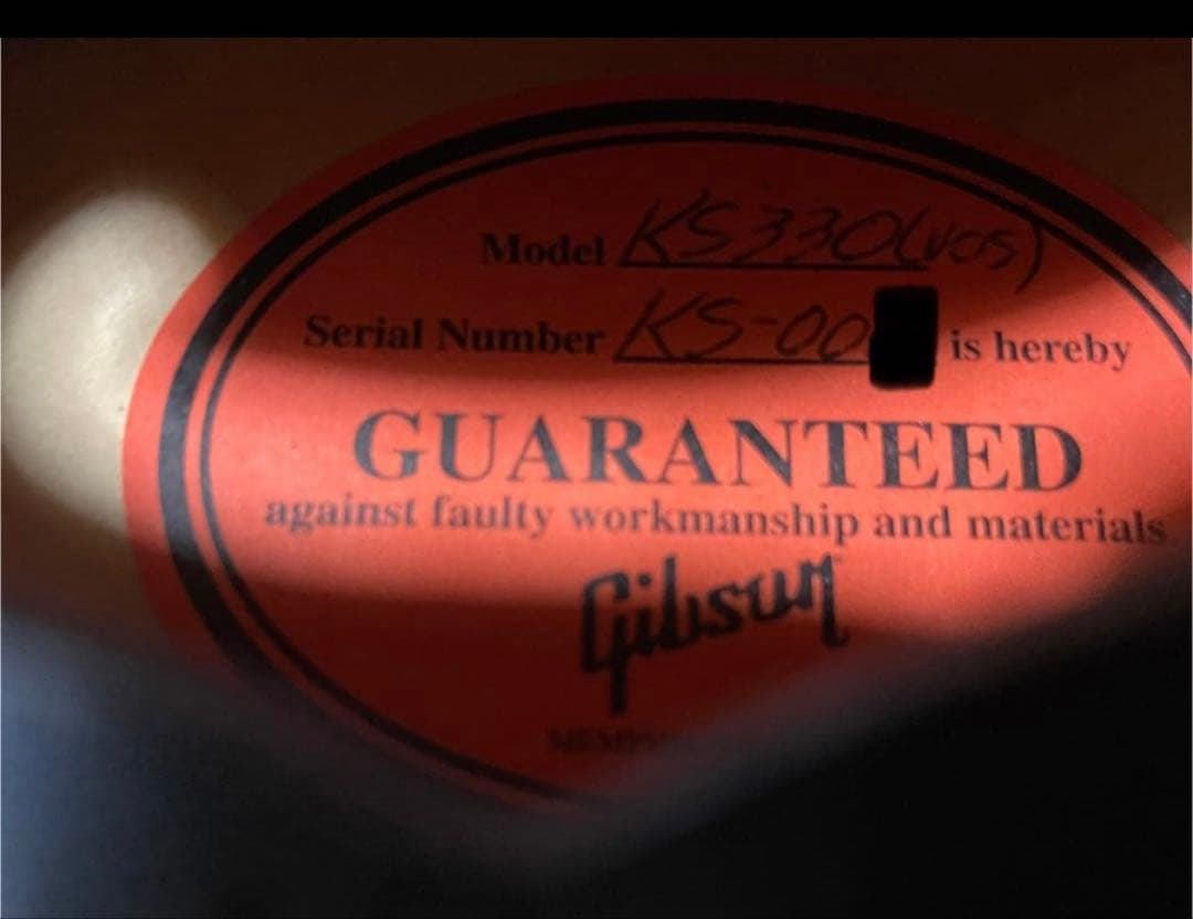 送料込斉藤和義gibson ks 330 2012 激レアシリアルナンバー