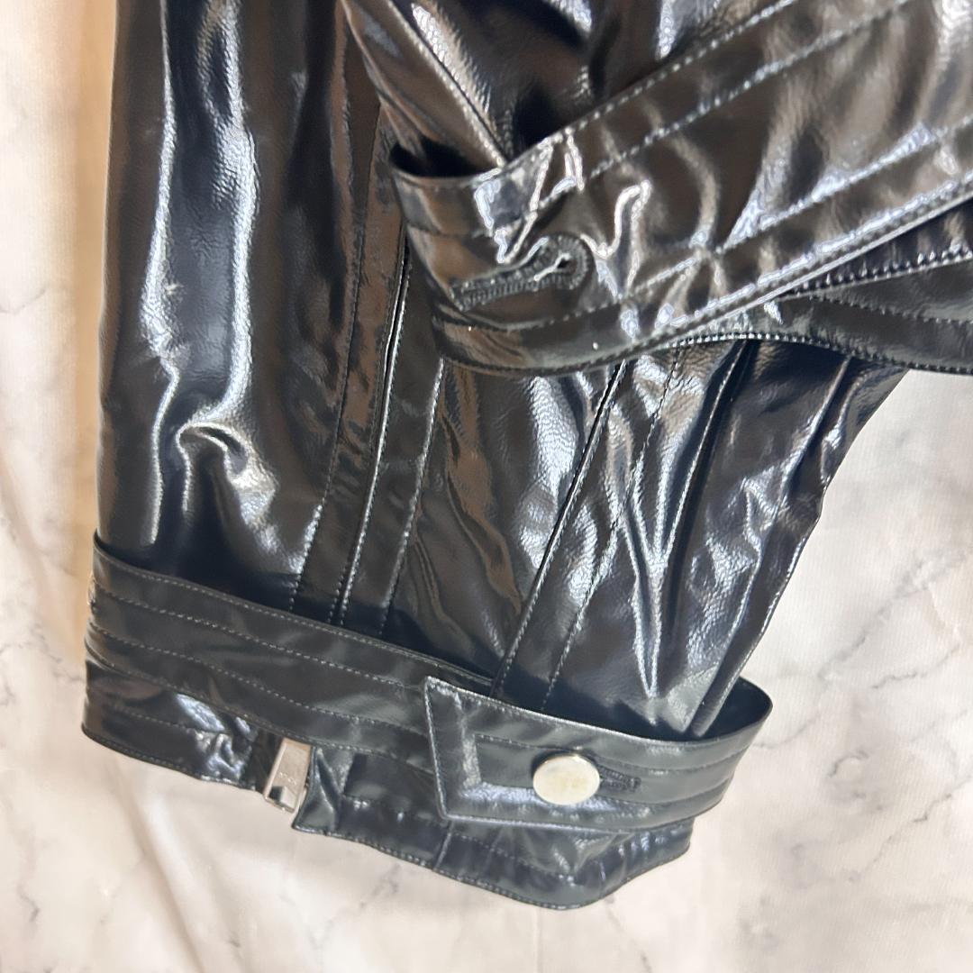 STUDIOUS ステュディオス パテント バイカージャケット