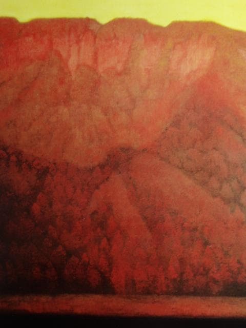 東山魁夷、【晩照】、希少な画集画、新品高級額・額装付、状態良好